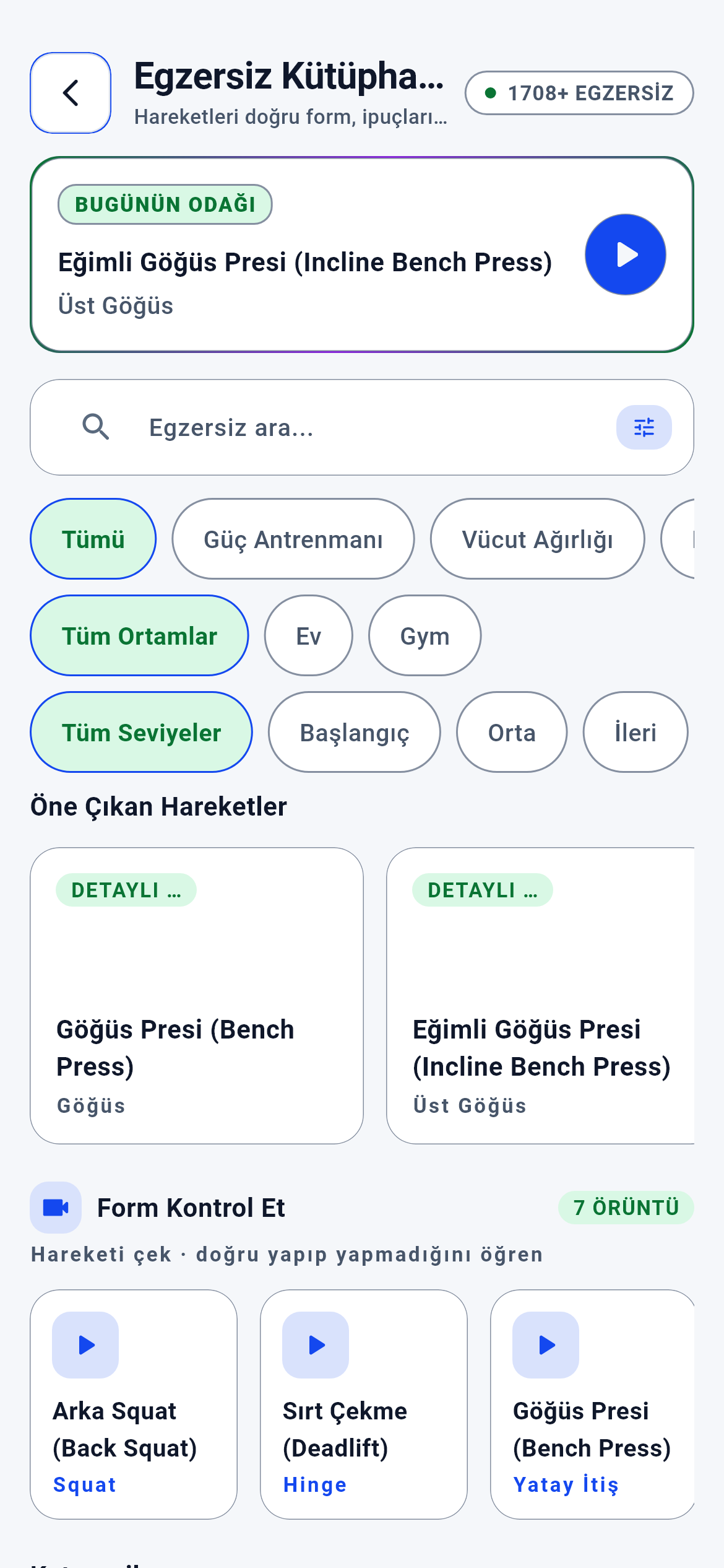 Egzersiz Kütüphanesi